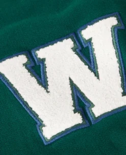 Wimbledon Womens Varsity Sweatshirt - Green-Women Sweatshirts & Hoodies