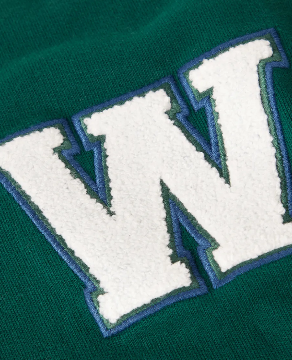 Wimbledon Womens Varsity Sweatshirt - Green-Women Sweatshirts & Hoodies