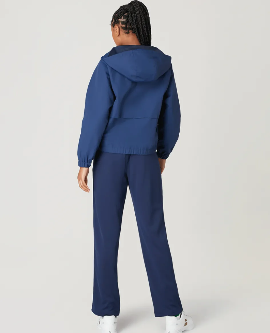 Wimbledon Womens Water Resistant Hooded Jacket - Navy-Women Jackets & Coats