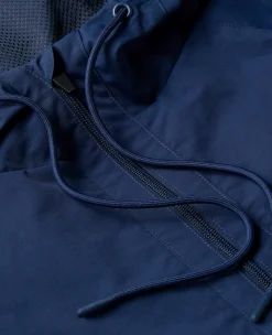 Wimbledon Womens Water Resistant Hooded Jacket - Navy-Women Jackets & Coats