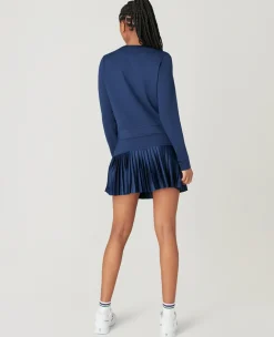 Wimbledon Womens Zip Jacket - Navy-Women Jackets & Coats